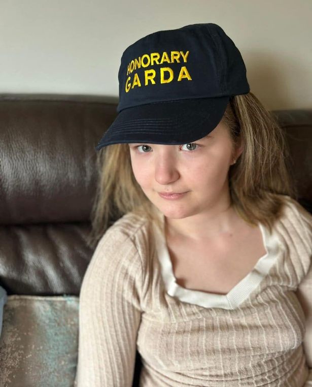 Emma was made an 'honorary garda' by the Little Blue Hero foundation 