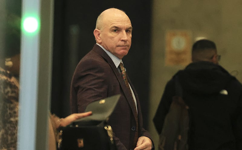 DJ Carey pictured at his sentence hearing at the Criminal Courts of Justice in Dublin on Friday. Photograph: Collins Courts