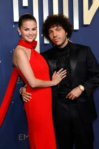 Getty Images Selena Gomez and Benny Blanco at the 2025 Emmys