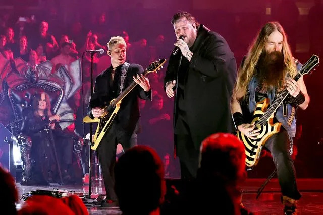 Theo Wargo/Getty Ozzy Osbourne, Andrew Watt, Jelly Roll and Zakk Wylde in Cleveland, Ohio in October 2024