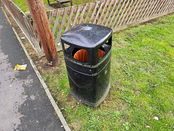 The Duke Street black bin is in a residential area