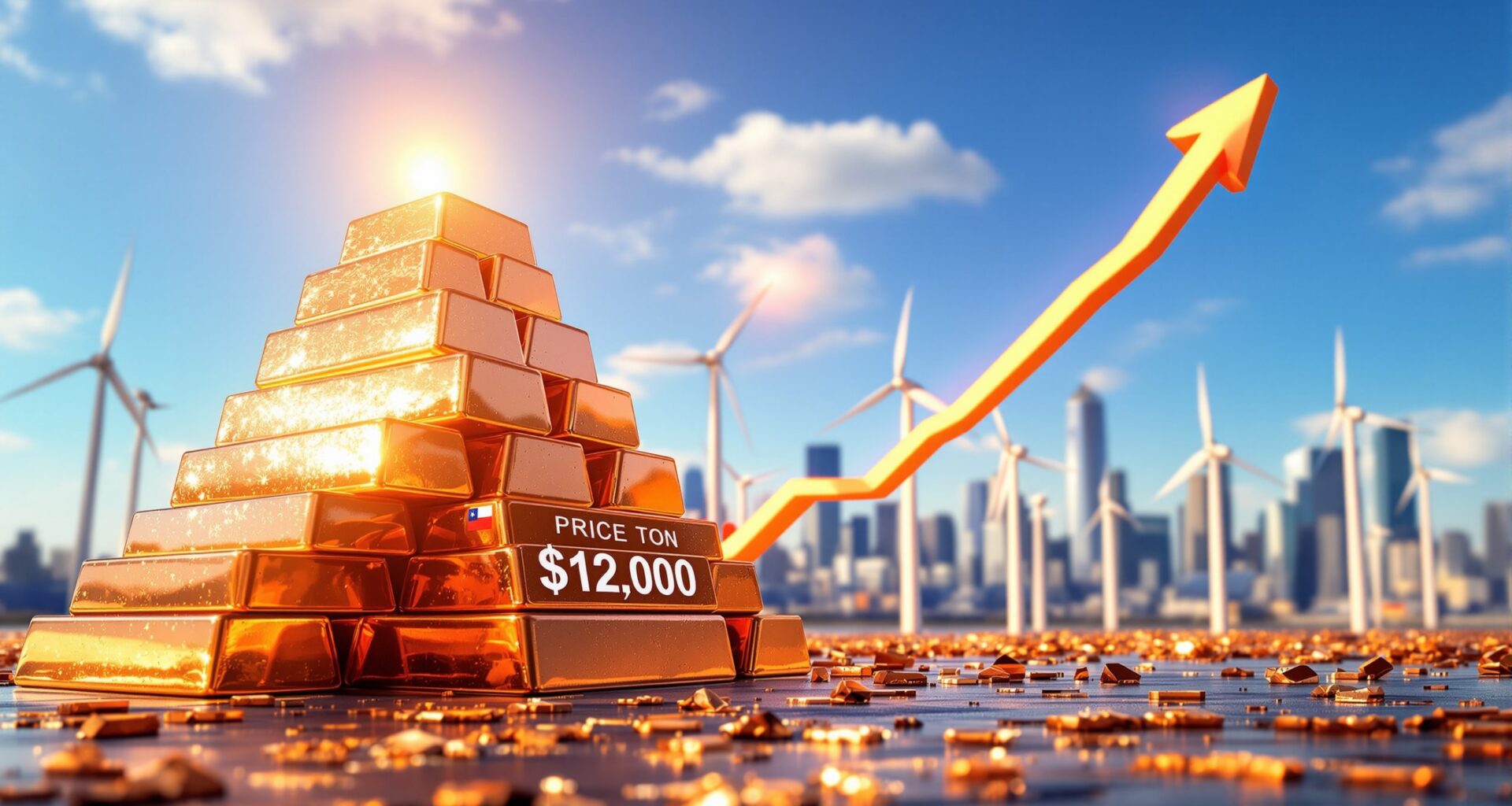 Copper price forecast showing rising trend.