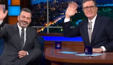Colbert And Kimmel Let Loose On Trump In Rare Crossover Show