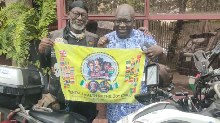 69-Year-Old Nigerian Biker Tours 40 Countries, Advocates Mental Health for the Boy Child