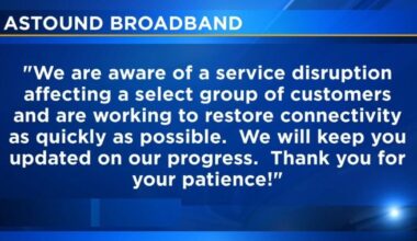 Internet outage affects Astound customers in area |