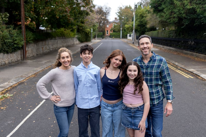 Brian and Olivia Kelly moved to Ireland from California with their children Finbarr, Sunday and Adelaide. Photograph: Chris Maddaloni