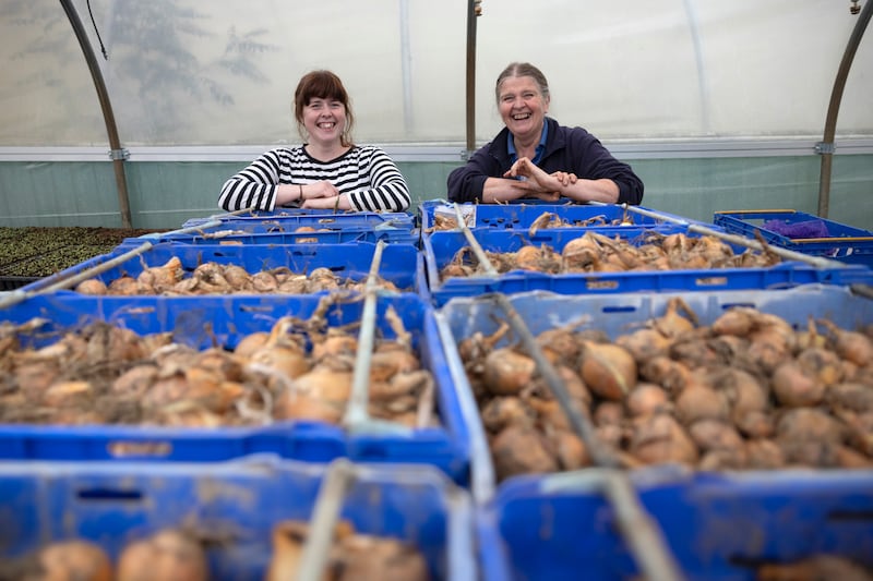 Niamh and Jenny McNally at McNally Family Farm shop in Balrickard, Co Dublin. Photograph: Chris Maddaloni