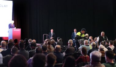 Taoiseach confronted by pro-Palestinian protesters at architects’ conference – The Irish Times