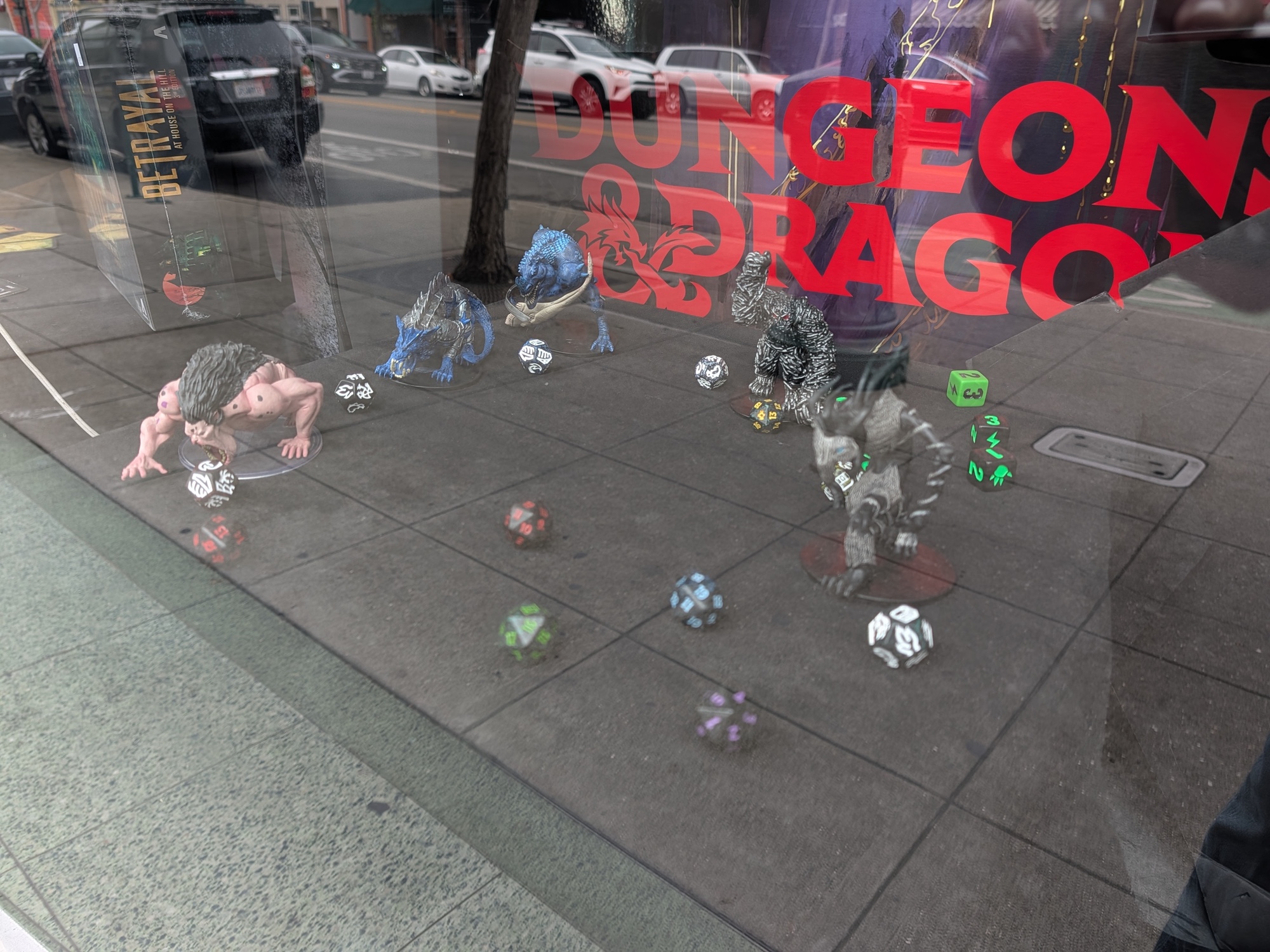 Dungeons and Dragons window display shot by Pixel 10 Pro