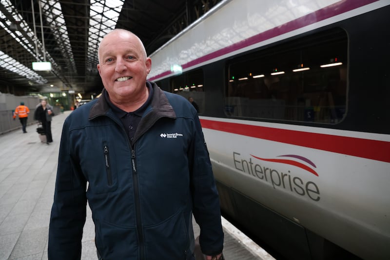 Les Besagni is a train driver with Iarnroad Eireann. Photo: Bryan O’Brien/The Irish Times