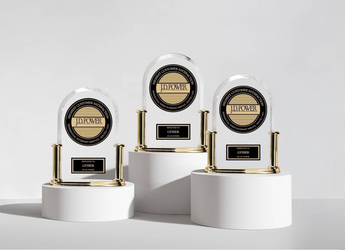 Three-Peat! GFiber Ranked #1 in J.D. Power Customer Satisfaction