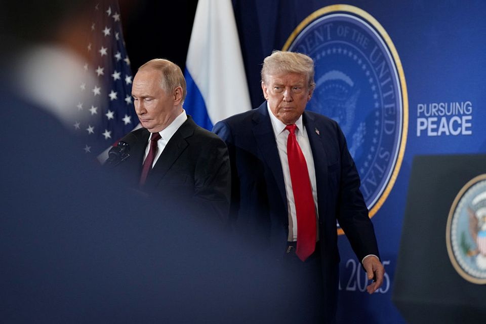 US President Donald Trump and Russian President Vladimir Putin. Photo: Andrew Harnik/Getty Images.