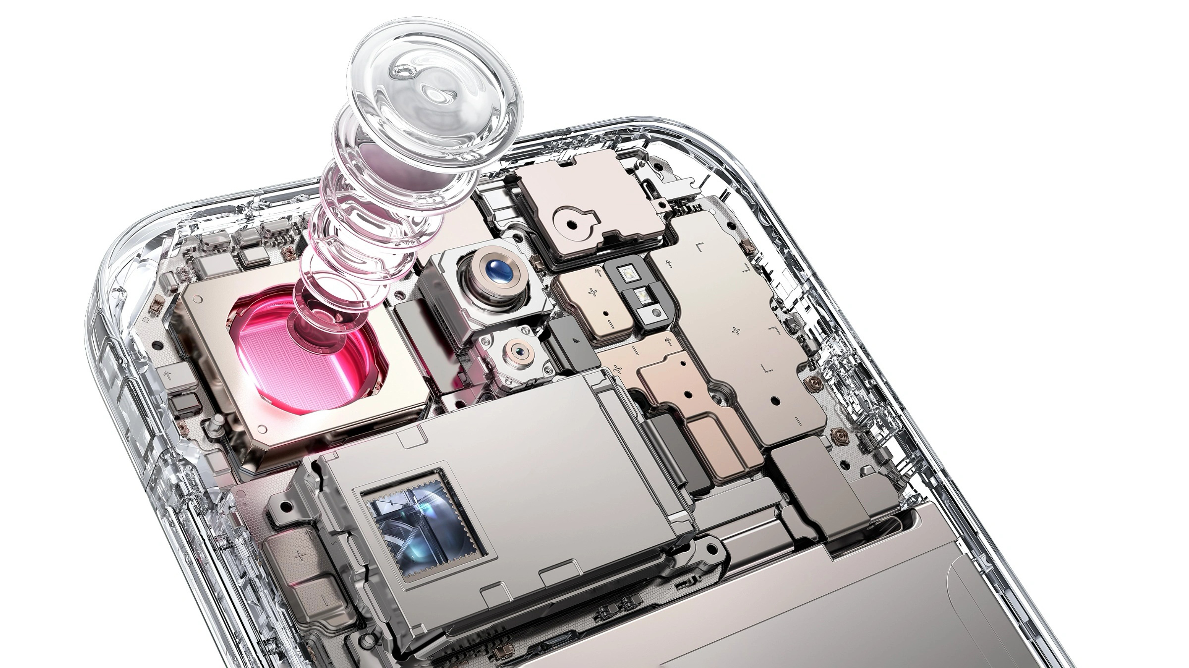 Diagram of the cameras and lenses in the Oppo Find X9 Series