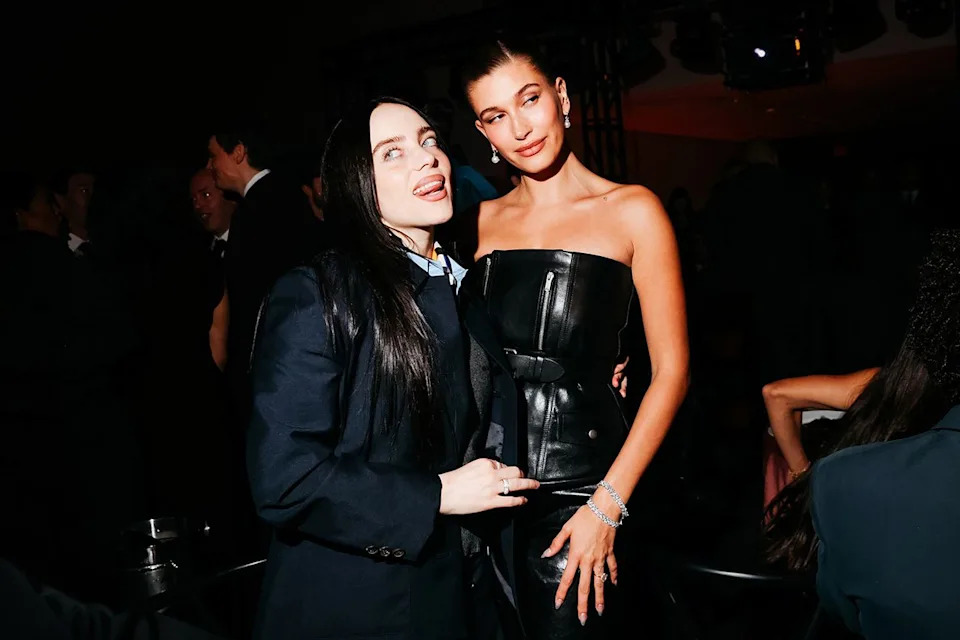 Lexie Moreland/WWD via Getty Billie Eilish and Hailey Bieber attend the WSJ. Magazine Innovator Awards