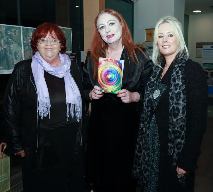 Anita Carroll, Anne Ireton and Regina Redmond at Anne Ireton's Book Launch of her new book Bohemian Whirlpools at The Gorey Library. PHOTO: Sabrina Ffrench
