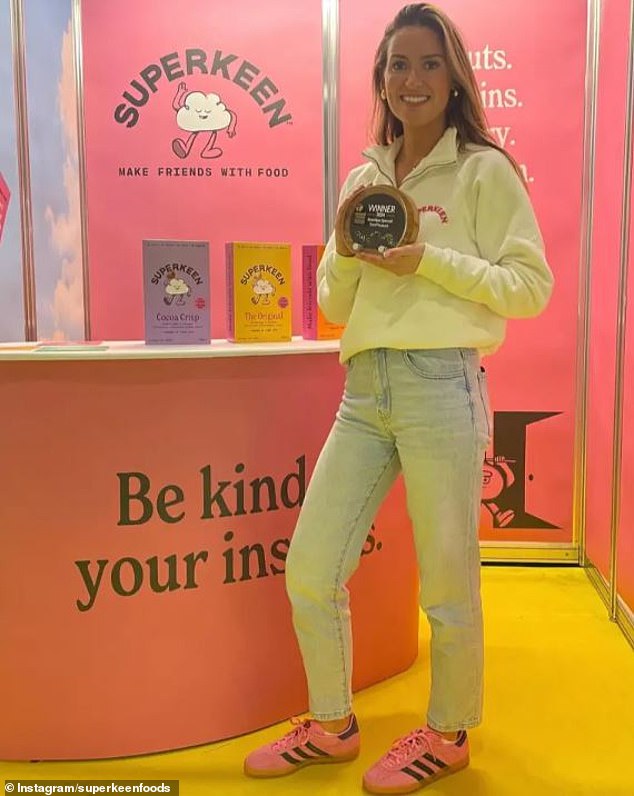 But her father's humour has got her thinking positively again, and she has now set up her own brand, SUPERKEEN