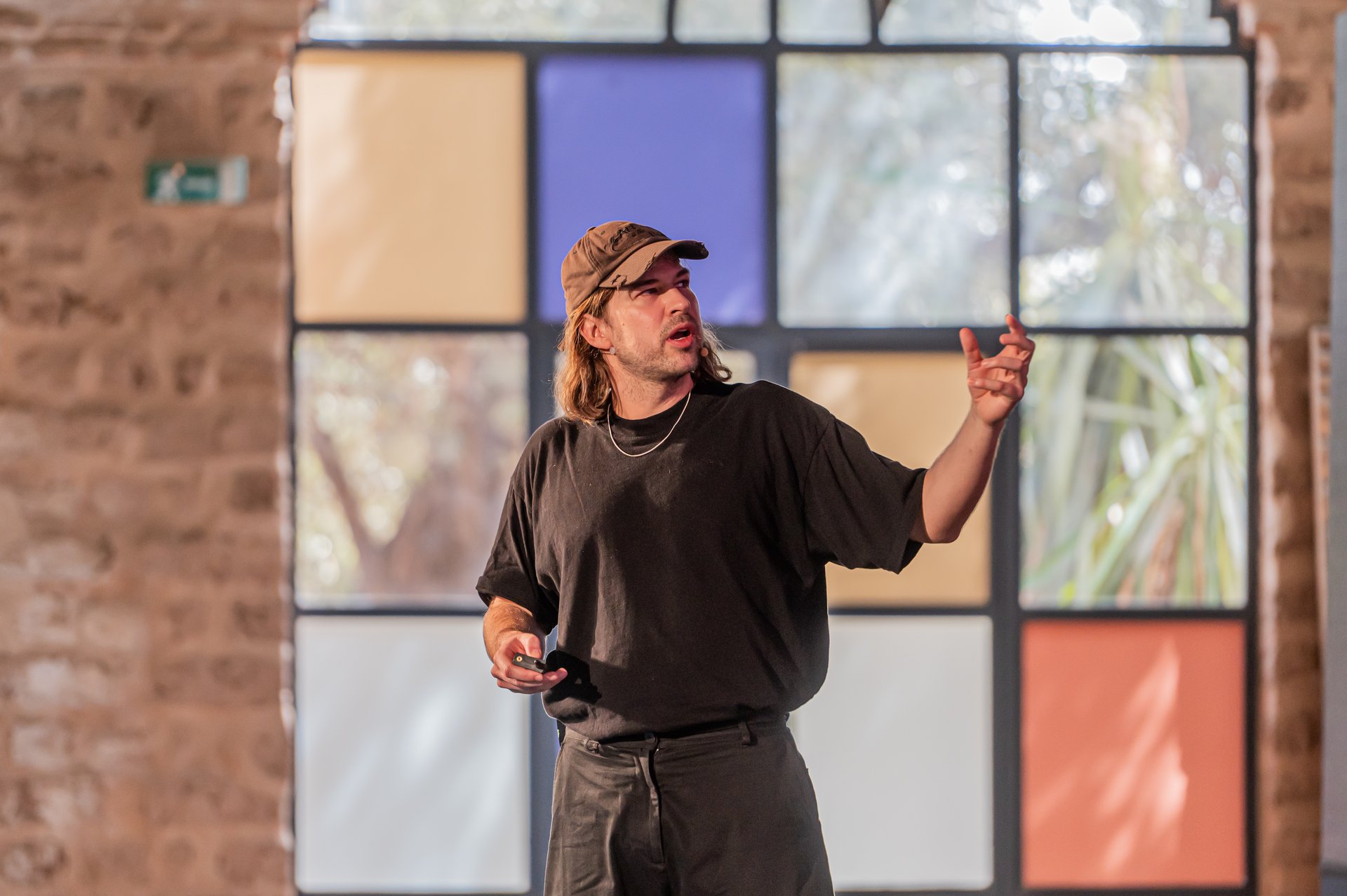 people on stage at a conference