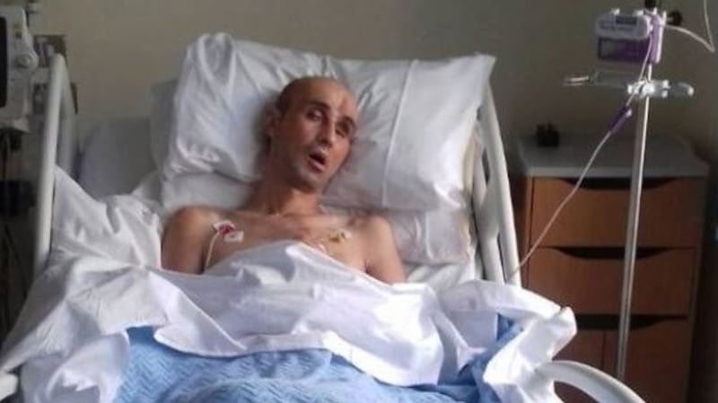 Ilabek Avetian undergoing treatment at Beaumont Hospital. Photograph: Olivia Lynott