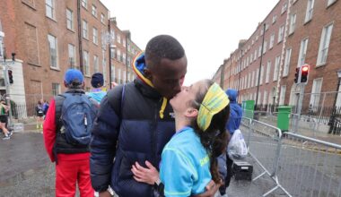 Love amid the chaos at Dublin Marathon finish line – The Irish Times