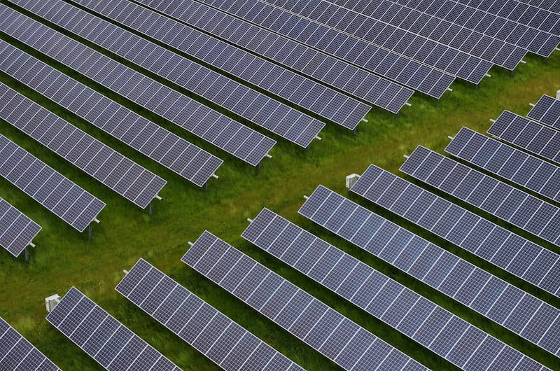 In California, solar has overtaken gas as the largest power source. Photograph: Justin Sullivan/Getty Images