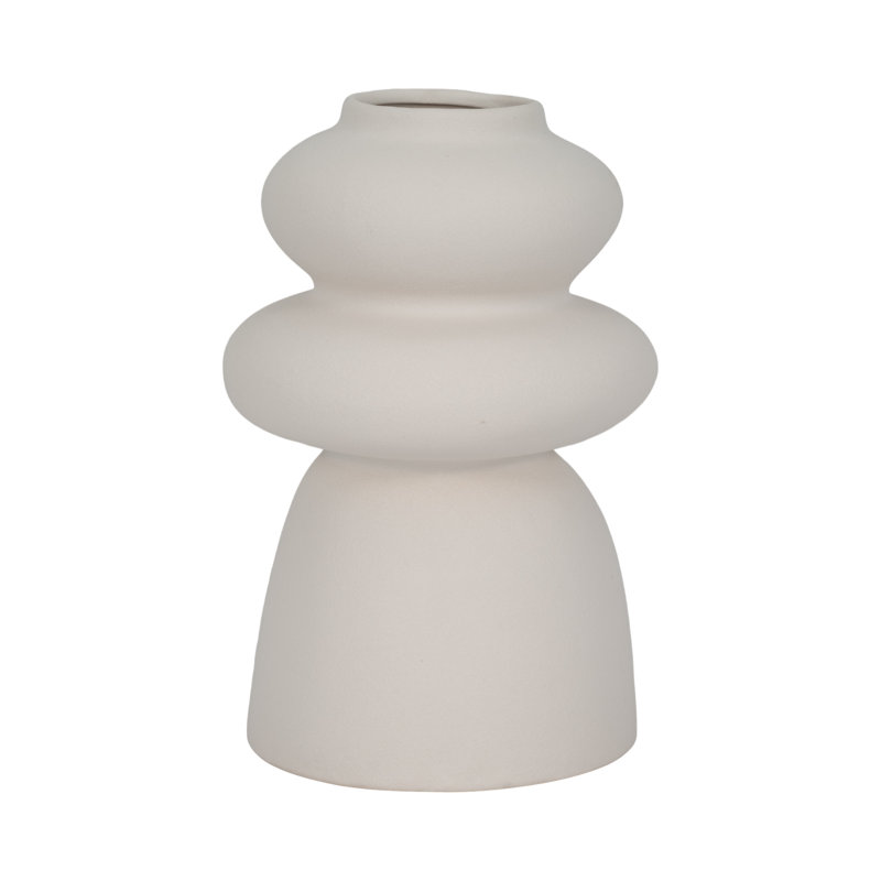 Birch Lane&trade; Ivory Ceramic Vase - Novelty, White, Solid Color, Ceramic, Timeless Elegance for Modern Home Decor | Wayfair