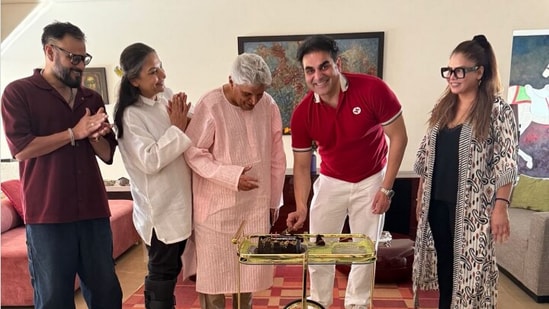 Arbaaz Khan celebrated his baby daughter's birth with Shabana Azmi and Javed Akhtar.