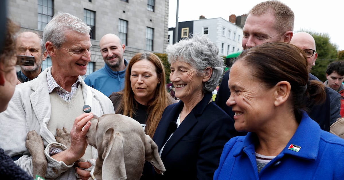 Scrums at Dublin city centre canvass as party leaders turn out for Connolly’s campaign – The Irish Times