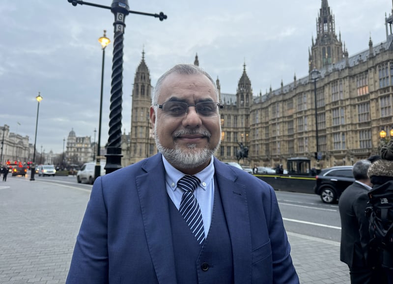 Ayoub Khan, MP. His petition cited a “track record of violence by Maccabi fans” in Amsterdam, but did not mention the attacks on them by Dutch local residents. Photograph: Zuhal Demirci/Anadolu via Getty Images