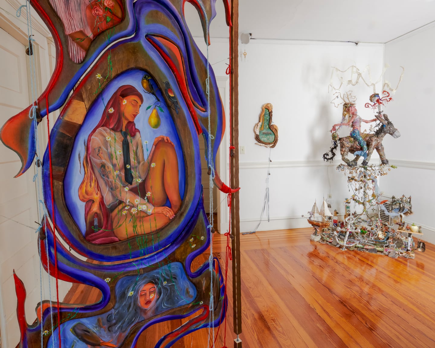 Charlie Crowell runs the private gallery deiner in his Arlington dining room