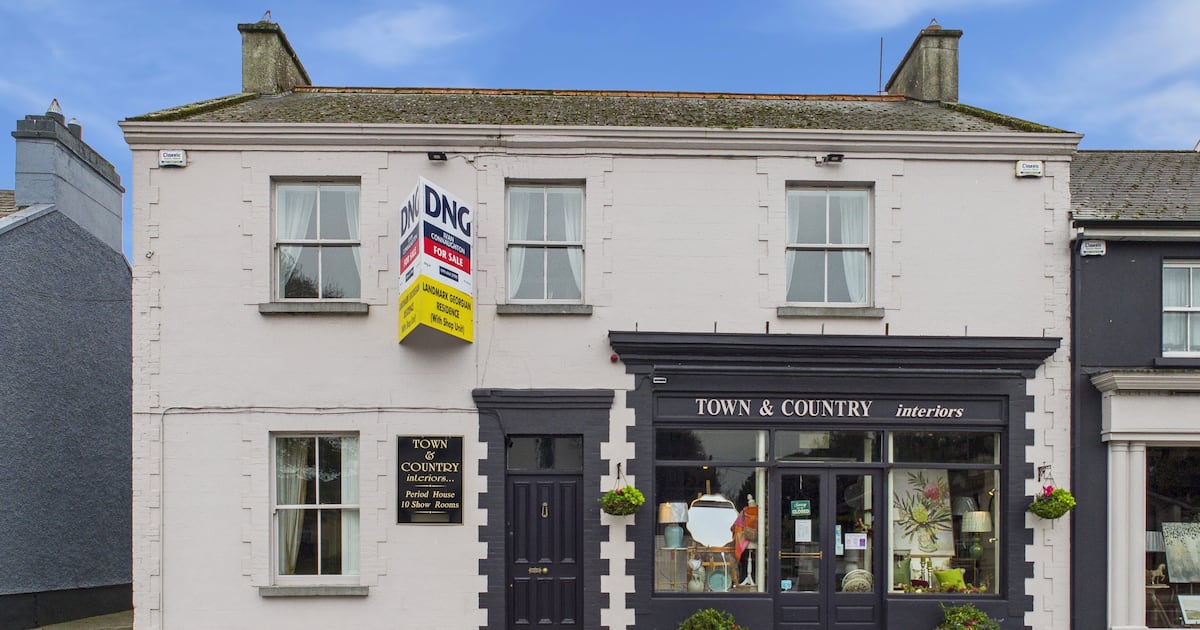 Landmark home and shop in heritage town for €595,000 – The Irish Times