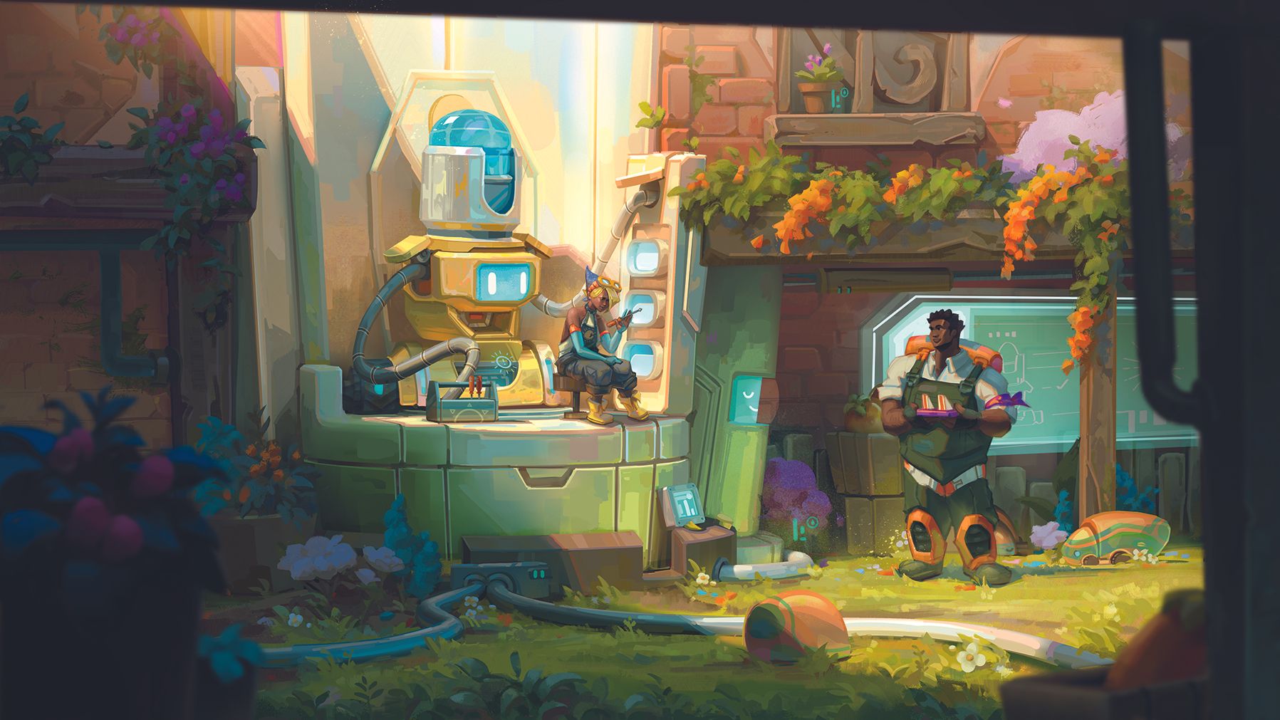 This artist blends cosy Animal Crossing vibes with impressionism