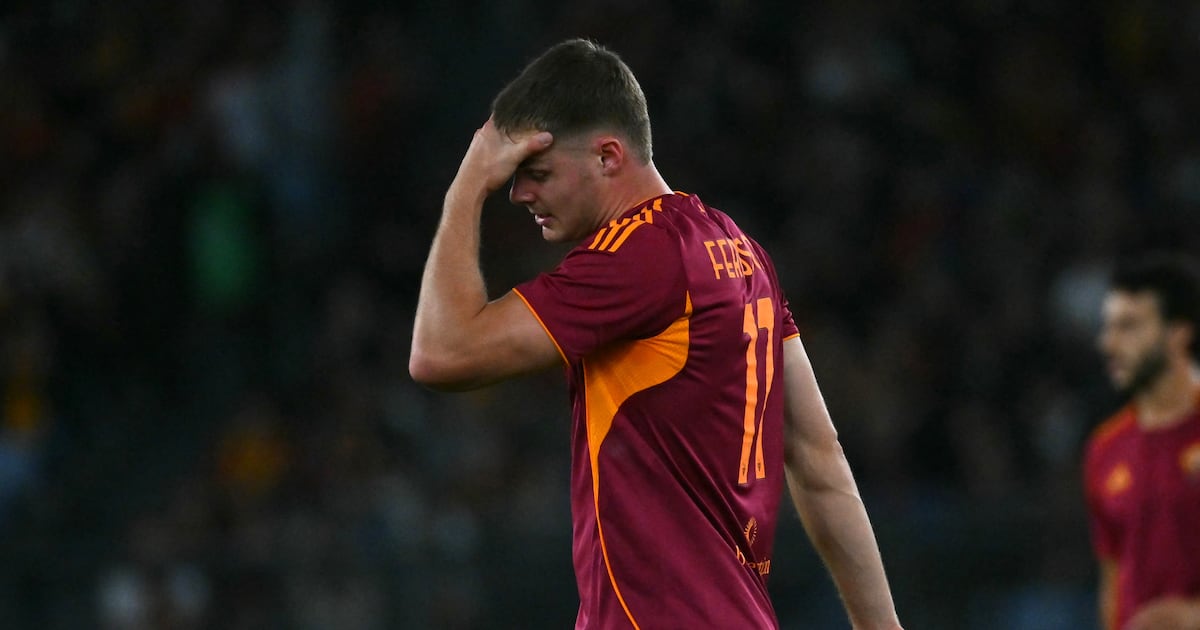 Evan Ferguson suffers early injury in Roma’s win over Parma – The Irish Times