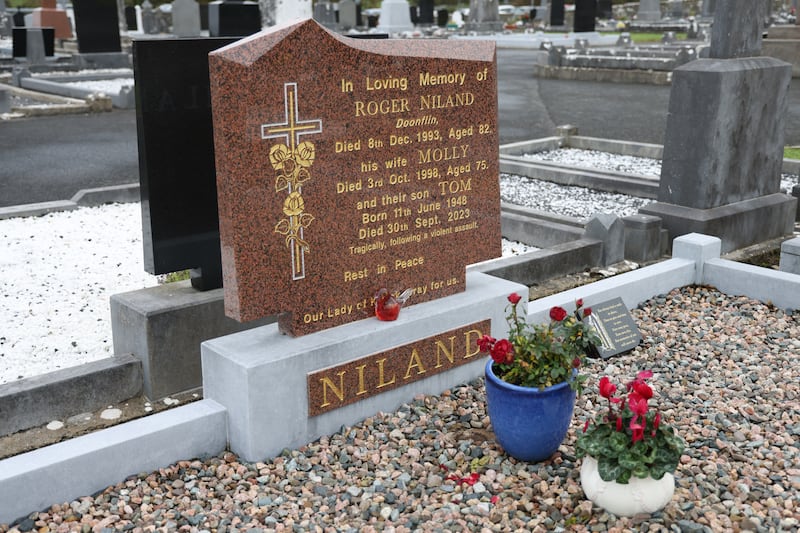 The Nilands' grave in St Mary’s cemetery in Skreen. Photograph: Bryan O’Brien