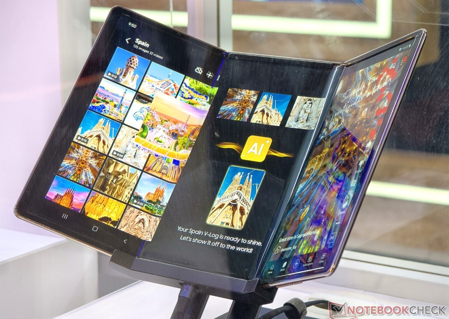 Samsung's tri-fold phone might make its public debut this month