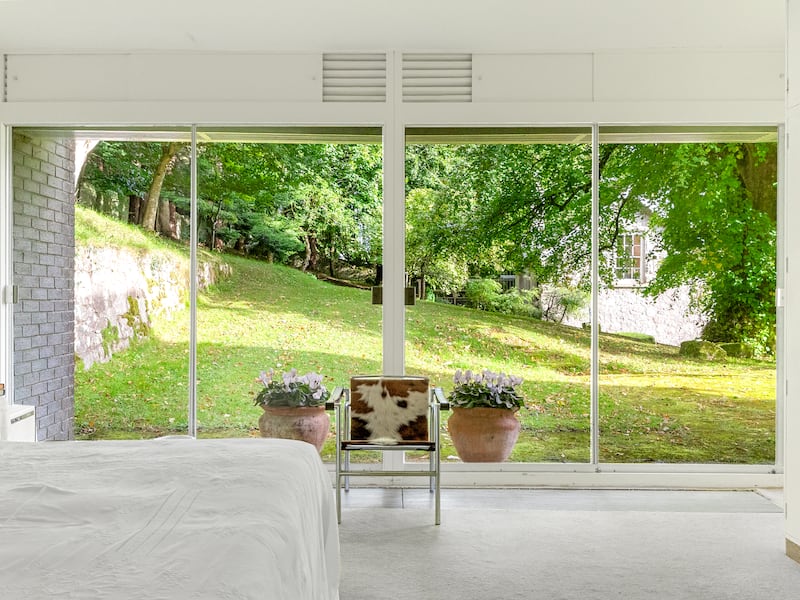 View from the bedroom in the schoolhouse