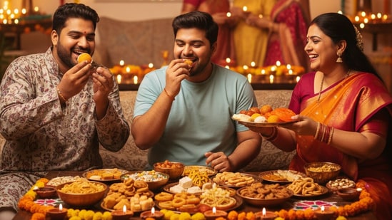 Avoid weight gain during festivals by monitoring liquid calories, says fitness coach.(Google Gemini)