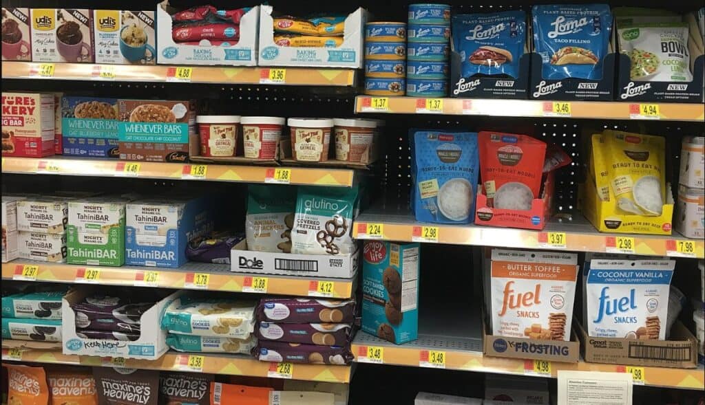 Gluten-free aisle