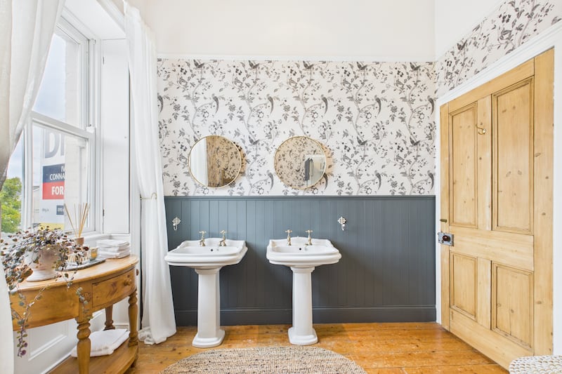 The house has two bathrooms