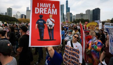 Fears over Trump administration surveillance at US-wide ‘No Kings’ rallies – The Irish Times