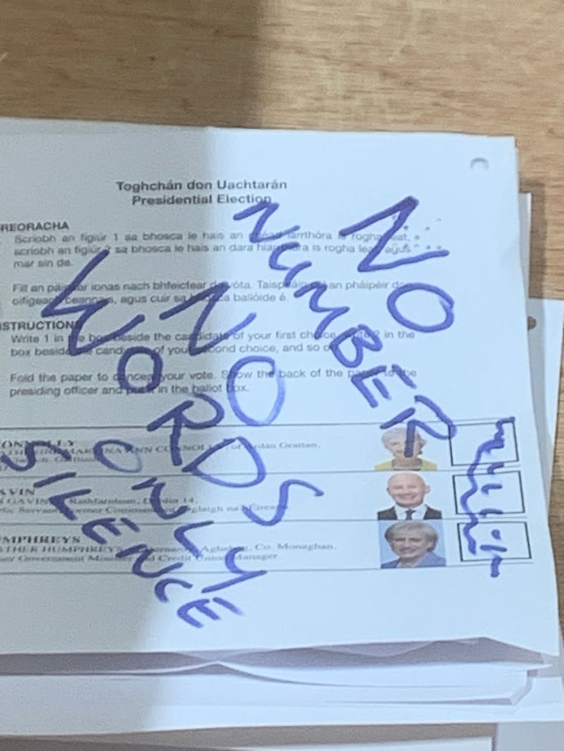 A spoiled vote in Sligo-Leitrim