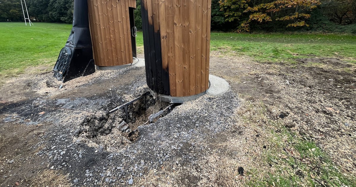 Toilets set on fire in Dublin park just one week after installation - The Irish Times