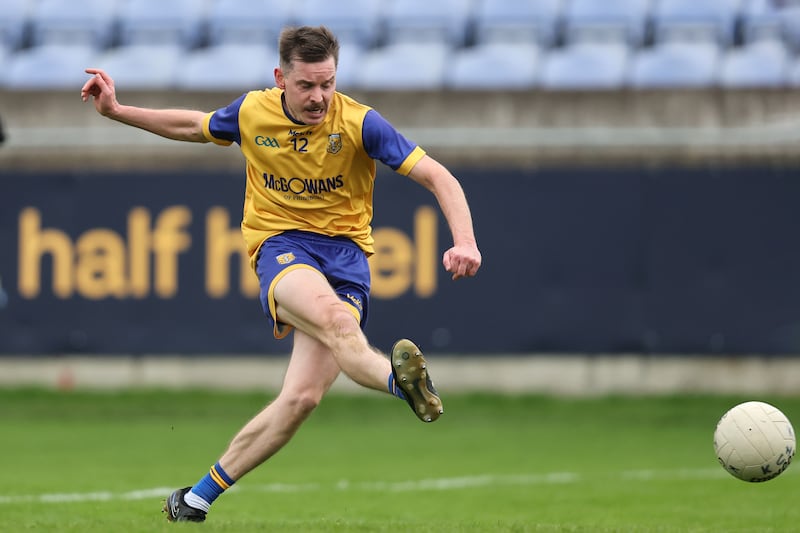 Na Fianna's David Quinn scores his side's third goal. Photograph: Bryan Keane/Inpho