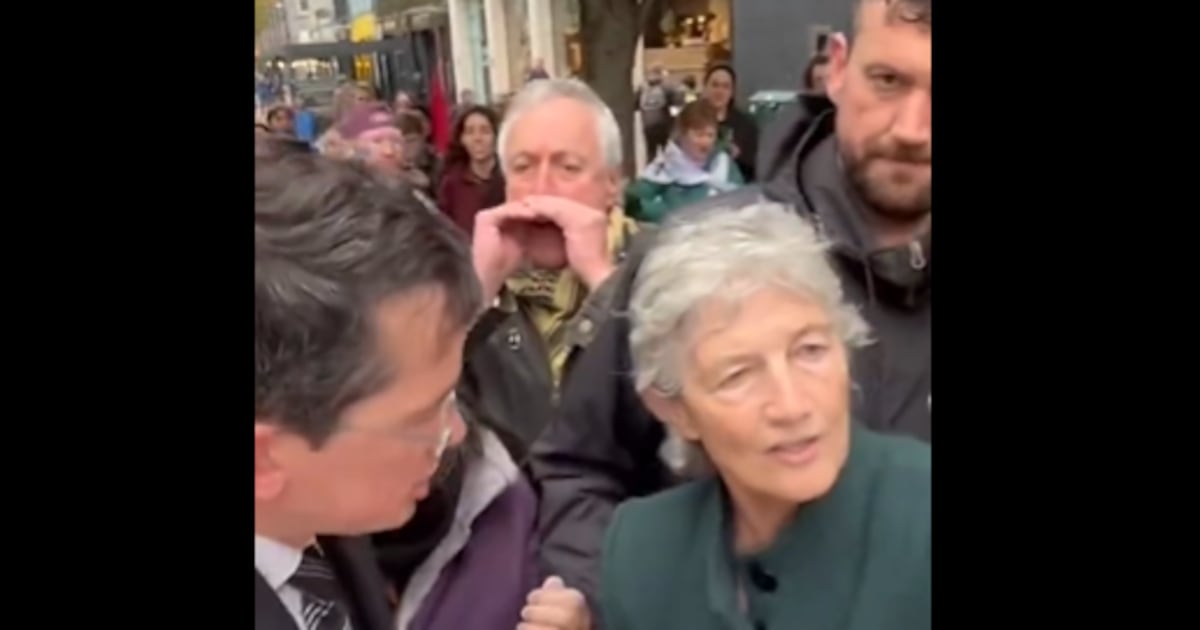 Enoch Burke confronts Catherine Connolly as Seán Gallagher backs Heather Humphreys campaign – The Irish Times