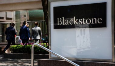Blackstone headquarters in New York in 2023.