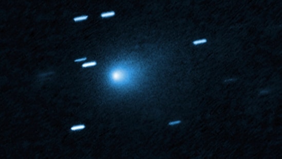 Interstellar object 3I/ATLAS, nearly Manhattan-sized, exhibits strange behavior, prompting NASA and IAWN to launch an emergency probe for investigation. (NASA/European Space Agency via AP)(AP)