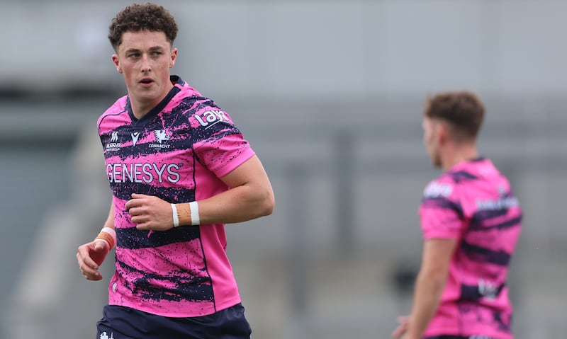 Harry West will make his debut for Connacht this weekend at full-back. Photograph: James Crombie/Inpho