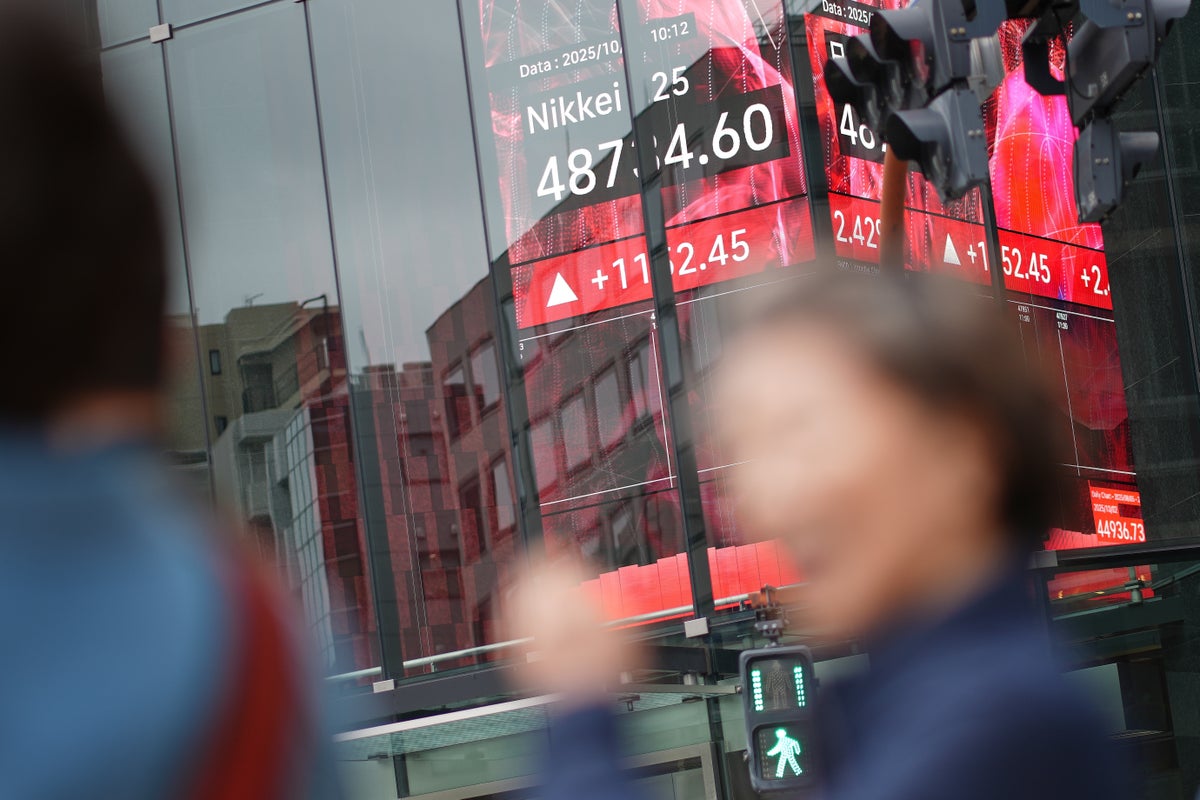 Asian markets extend gains, Japan's Nikkei nears 50,000-level