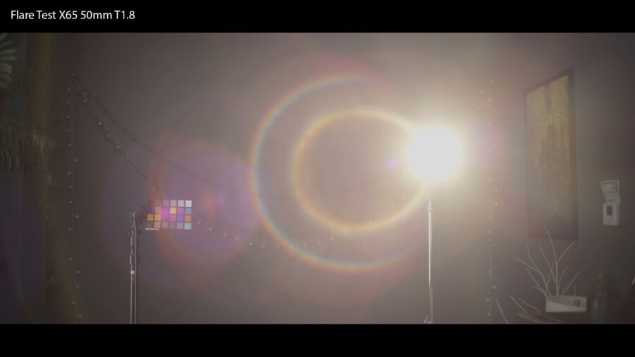 Flare test X65, 50mm, T1.8