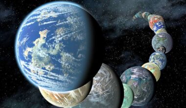 A variety of different rocky planets are shown in this illustration. New research shows how different types of rocky planets form depending on how old the galaxy they're forming in is. It's all because of stellar nucleosynthesis. Image Credit: NASA/JPL-Caltech/R. Hurt