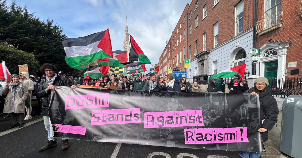 Thousands take part in pro-Palestine march in Dublin, calling for sanctions – The Irish Times
